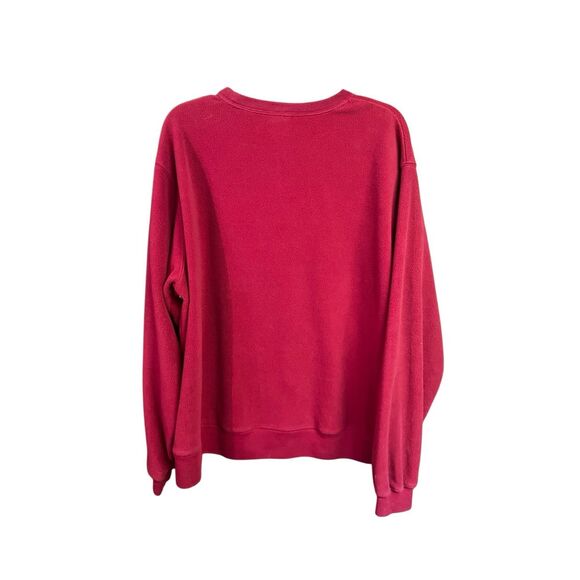 Disney Store Mickey Mouse Classic Character red fleece pullover sweatshirt Sz L - Picture 2 of 7